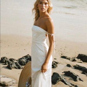 Sabo Skirt simple wedding dress or bridesmaids dress, silk. New with tags.